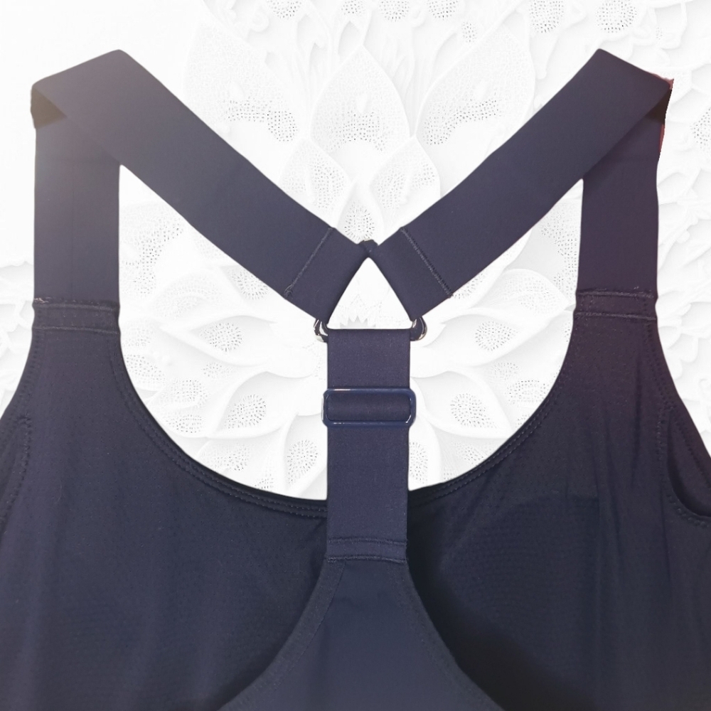 Sweaty Betty London Navy & White Sports BraSize:.XL - Picture 2 of 3